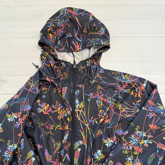 Columbia Black Floral Women's Jacket - Picture 4 of 10